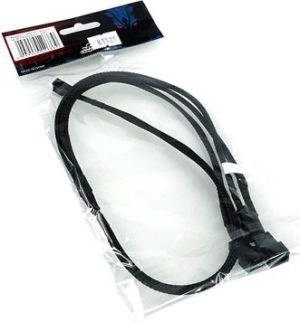 Phobya 3-pin - 3-pin x3, 0.6m, Czarny (81125) 3