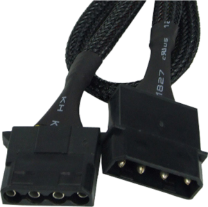 Phobya 4-pin - 4-pin, 0.3m, Czarny (87267) 2