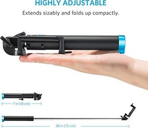 Selfie stick Anker Anker Selfie Stick Regulowany selfie stick, bez baterii, z kablem, do iPhonea SE / 6s / 6/6 Plus, Samsung Galaxy S7 / S6 / Edge, Nexus 6P (niekompatybilny z iPhone 7/7 Plus / 8/8 Plus / X) 2