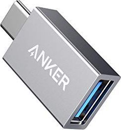Adapter USB Anker Adapter Anker z USB-C na USB 3.0 (żeński), superszybki kabel do ładowania i transmisji danych do 5 Gb / s, kompatybilny z MacBookiem, Samsungiem Galaxy S8 / S8 +, Google Pixel, Nexus 6P / 5X, LG V20 / G5 i więcej (szary) 1