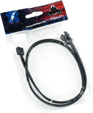 Phobya 4-pin - 4-pin, 0.6m, Czarny (81092) 2