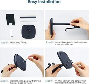 Podstawka Ugreen UGREEN stojak na telefon stacjonarny uchwyt na telefon regulowany uchwyt na telefon stojak na smartfona kompatybilny z iPhone 11 Pro X 8 Plus, Samsung M30s M20 S10, Huawei P30 Pro P20 Pro, iPad Mini 2 3 4 Czarny 2