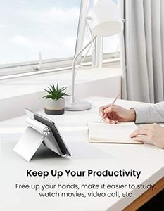 Stojak Ugreen UGREEN Uchwyt na tablet do domowego stojaka na tablet Uchwyt na telefon kompatybilny z iPadem Air 3, iPadem Pro, iPadem Mini, MediaPadem, Surface Pro 7, Galaxy Tab, iPhone 11 itd. Do 10,5 cala (biały) 2
