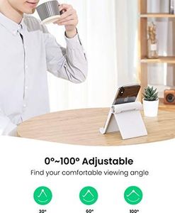 Stojak Ugreen UGREEN Uchwyt na tablet do domowego stojaka na tablet Uchwyt na telefon kompatybilny z iPadem Air 3, iPadem Pro, iPadem Mini, MediaPadem, Surface Pro 7, Galaxy Tab, iPhone 11 itd. Do 10,5 cala (biały) 6