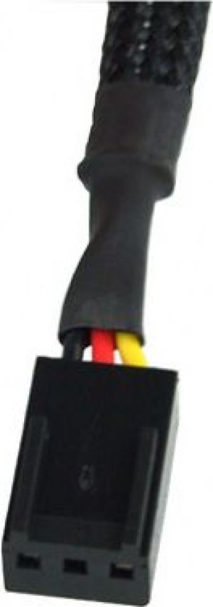 Phobya 3-pin - 3-pin x9, 0.6m, Czarny (81049) 2