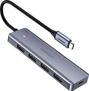 HUB USB Ugreen UGREEN USB C Hub 4-portowy USB 3.0 Hub USB Extra Light Data Hub obsługuje MacBook Air 2019, MacBook Pro 2020, iPad Pro 2020, Surface Go 2, Surface Pro 7, Samsung Galaxy Tab S6 1