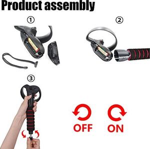 Gogle VR AMVR Gamepad AMVR z podwójnymi uchwytami dla kontrolerów Oculus Rift, które obsługują grę Beat Saber 8