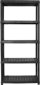 vidaXL Regał 5-poziomowy czarny 85x40x185 cm plastik 5