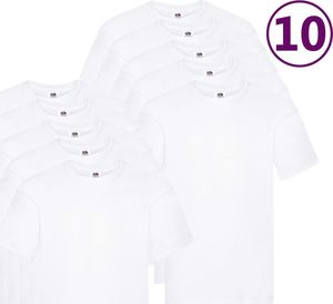 Fruit of the Loom Oryginalne T-shirty, 10 szt., białe, 5XL, bawełna 1