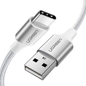 Kabel USB Ugreen Kabel do ładowania UGREEN USB C Quick Charge 3.0 Kabel USB C Kabel do ładowania kompatybilny z Samsung s10 s9 s8 A50 A20e A21s Z Flip, Huawei P30 lite, Xiaomi Redmi Note 8, Sony Xperia XZ (1M, biały) 1