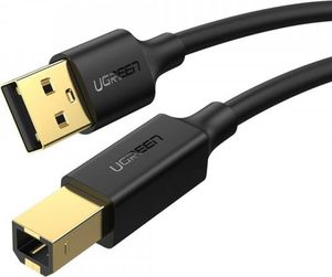 Ugreen Kabel USB 2.0 A-B UGREEN US135 do drukarki, pozłacany, 5m (czarny) (10352) - 023772 2