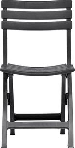 vidaXL Składane krzesła ogrodowe, 2 szt., plastikowe, antracytowe 3