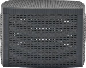 vidaXL Stolik boczny, antracytowy, 54x54x36,5 cm, plastikowy 3