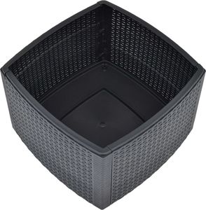 vidaXL Stolik boczny, antracytowy, 54x54x36,5 cm, plastikowy 5