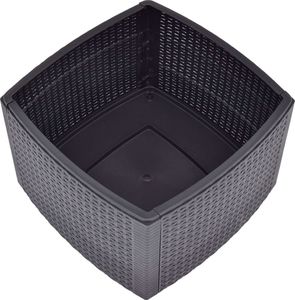 vidaXL Stolik boczny, mokka, 54x54x36,5 cm, plastikowy 4