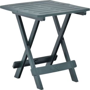 vidaXL Składany stolik ogrodowy, zielony, 45x43x50 cm, plastikowy 1