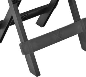 vidaXL Składany stolik ogrodowy, antracytowy, 45x43x50 cm, plastik 5