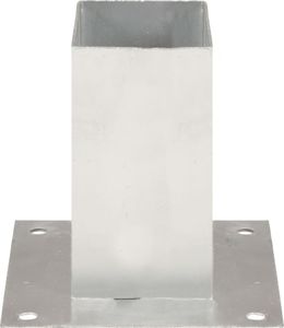 vidaXL Podstawy słupów, 4 szt., galwanizowany metal, 71 mm 5