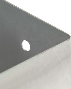 vidaXL Podstawy słupów, 4 szt., galwanizowany metal, 121 mm 7