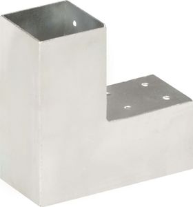 vidaXL Łączniki w kształcie L, 4 szt., galwanizowany metal, 71x71 mm 4