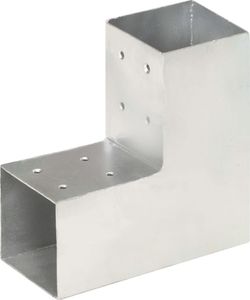 vidaXL Łączniki w kształcie L, 4 szt., galwanizowany metal, 81x81 mm 2