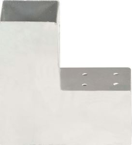 vidaXL Łączniki w kształcie L, 4 szt., galwanizowany metal, 81x81 mm 3