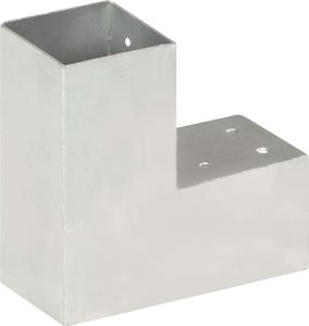 vidaXL Łączniki w kształcie L, 4 szt., galwanizowany metal, 81x81 mm 4