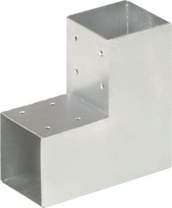 vidaXL Łączniki w kształcie L, 4 szt., galwanizowany metal, 91x91 mm 2