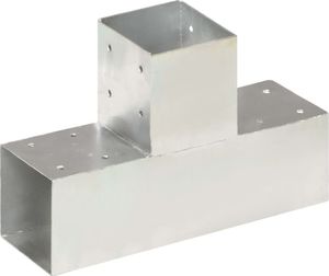 vidaXL Łączniki w kształcie T, 4 szt., galwanizowany metal, 91x91 mm 2