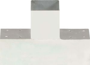 vidaXL Łączniki w kształcie T, 4 szt., galwanizowany metal, 91x91 mm 3