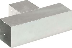vidaXL Łączniki w kształcie T, 4 szt., galwanizowany metal, 91x91 mm 5