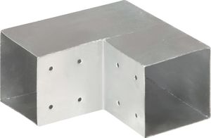 vidaXL Łączniki w kształcie L, 4 szt., galwanizowany metal, 101x101 mm 4
