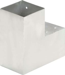 vidaXL Łączniki w kształcie L, 4 szt., galwanizowany metal, 101x101 mm 5