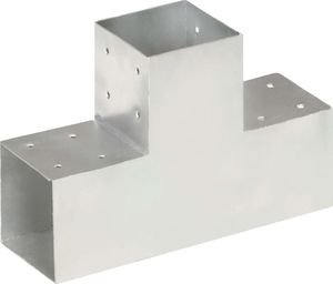 vidaXL Łączniki w kształcie T, 4 szt., galwanizowany metal, 101x101 mm 2