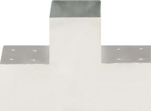vidaXL Łączniki w kształcie T, 4 szt., galwanizowany metal, 101x101 mm 3