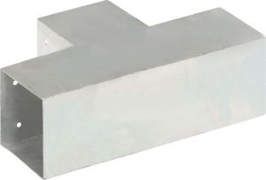 vidaXL Łączniki w kształcie T, 4 szt., galwanizowany metal, 101x101 mm 5