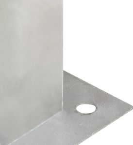 vidaXL Podstawy słupów, 4 szt., galwanizowany metal, 91 mm 6