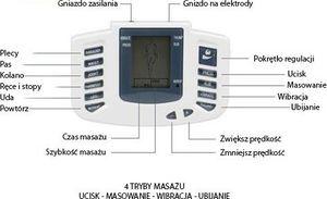 Elektrostymulator Mięśni i Nerwów Tens EMS Silny 8