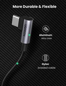 Kabel USB Ugreen USB-C - USB-C 1 m Czarny (70643) 2