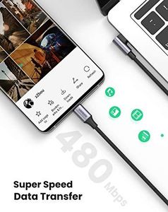 Kabel USB Ugreen USB-C - USB-C 1 m Czarny (70643) 6