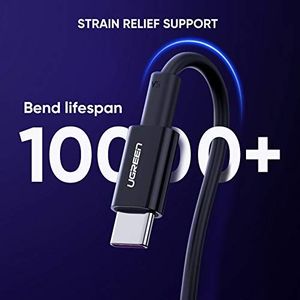 Kabel USB Ugreen Ładowarka UGREEN USB C Kabel Super Charge 5A Ładowarka USB Cdo Huawei P30, P20 Pro, P20, Mate 20 Pro, Mate 20X, Honor 20 pro, Honor10, Honor V10, Pro, P10, P10 Plus (Czarny, 1M) 2