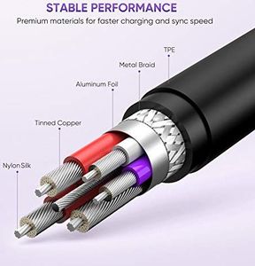Kabel USB Ugreen Ładowarka UGREEN USB C Kabel Super Charge 5A Ładowarka USB Cdo Huawei P30, P20 Pro, P20, Mate 20 Pro, Mate 20X, Honor 20 pro, Honor10, Honor V10, Pro, P10, P10 Plus (Czarny, 1M) 7