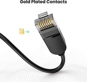 Ugreen Kabel LAN UGREEN Kabel sieciowy RJ45 10 Gb / s Bardzo cienki kabel Cat 6A Kabel Ethernet 500 MHz do PC, routera, PS4 / 3, przełącznika, Smart TV, modemu, panelu krosowego, panelu krosowego (10 m) 4