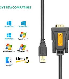 Kabel USB Ugreen Kabel szeregowy UGREEN USB na RS232 Szeregowy USB DB9 z chipsetem PL2303 (3M) 3
