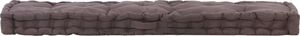 vidaXL Poduszka na podłogę lub palety, bawełna, 120x40x7 cm, antracyt 3