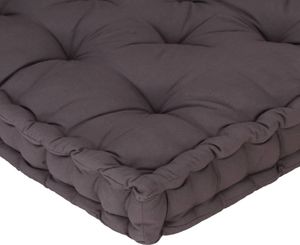 vidaXL Poduszka na podłogę lub palety, bawełna, 120x40x7 cm, antracyt 6