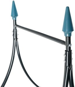 vidaXL Pergola ogrodowa, czarny, 120x38x258 cm, żelazna 4