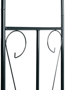 vidaXL Pergola ogrodowa, czarny, 120x38x258 cm, żelazna 5