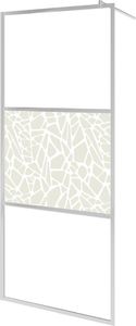 vidaXL Ścianka prysznicowa, szkło ESG, wzór w kamienie, 80 x 195 cm 2