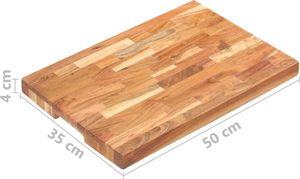 Deska do krojenia vidaXL drewniana 50x 7